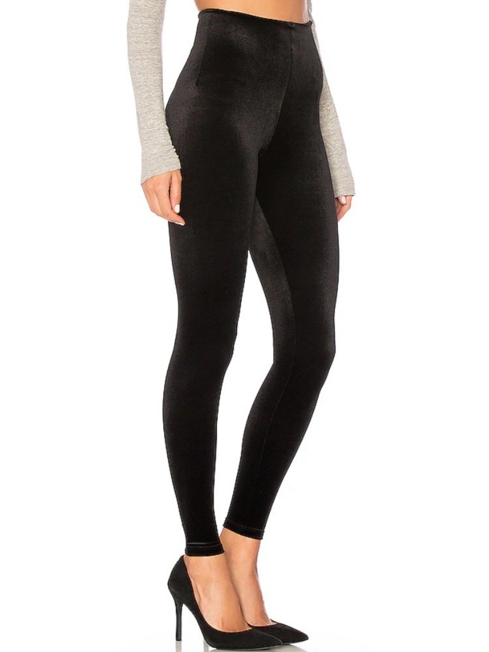 Commando Control Black Perfect Classic Velvet Leggings